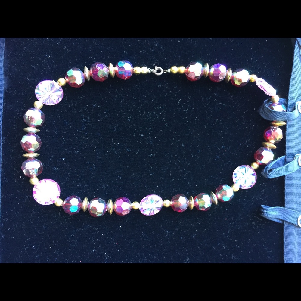 Mixed stone handmade single strand necklace